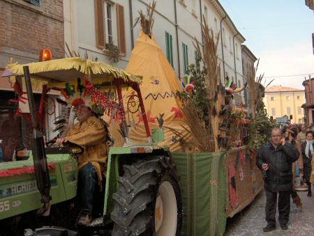 Carro con villaggio indiano